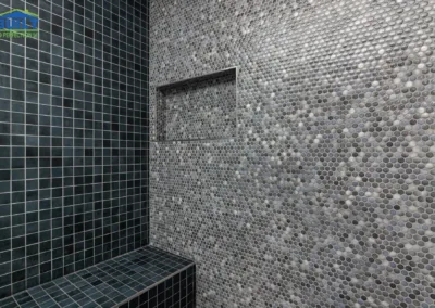 Tiled shower Built to Perfection